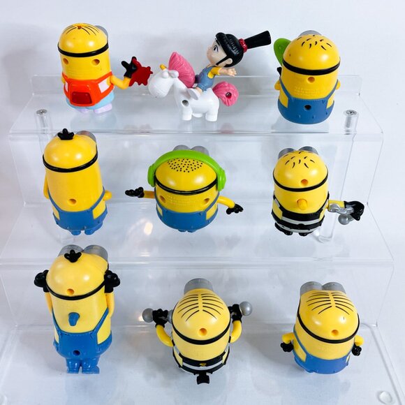 2017 McDonalds Happy Meal Toys Figures Minions Despicable Me 3 Set of 9 - Picture 2 of 6